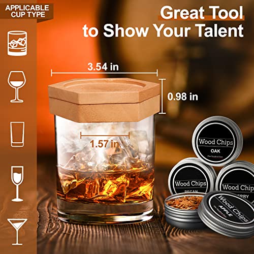 Cocktail Smoker Kit with Torch and Wood Chips for Whiskey and Bourbon