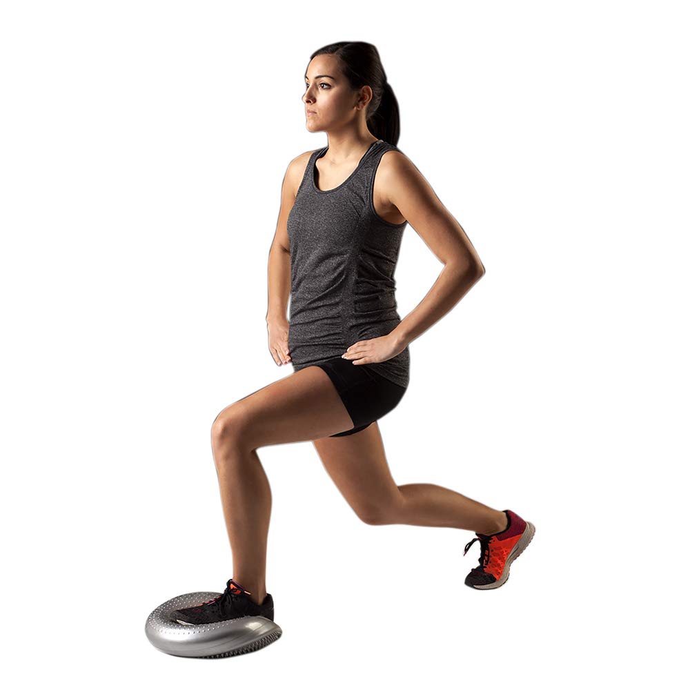 Theraband Stability Trainer, Balance & Wobble Cushion for Core Strengthening, Rehabilitation & Physical Therapy, Silver, Advanced, 13 Inch - Image 3