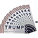CoolMate 10 Packs Donald Trump Make America Great Again Bumper Sticker for Presidential Election 2016 (3x9) & 10 Packs Lapel Pin Decal (Glossy Silvery)