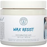 Penguin Pottery Ceramic Wax Resist for Pottery Glaze, Clay Glaze, Slip Clay - Use Pottery Wax Resist with Underglazes in Pott