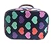 Wowlife Cute Love Heart Lunch Bag Tote Bag Lunch Organizer Lunch Holder Lunch Container Reusable Lunch Bags (Black)