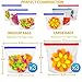 Reusable Silicone Food Bag | Reusable Freezer Bags | Reusable Food storage Bags for Sous Vide, Liquid, Snack , Sandwich | Preserving And Cooking with Reusable silicone bags | 3 Large + 3 Medium