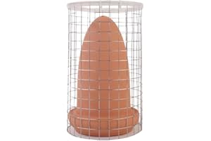 BESPORTBLE Discus Breeding Cone: Fish Breeding Cones Cave Ceramic Spawning Cave with Cage for Discus Fish Angelfish, 7.8 * 3inch
