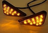 AV SUPPLY Smoke Triangle Flush Mount LED Turn Signals Lights