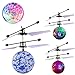 Leegor RC Toy Epoch Air RC Flying Ball, RC Drone Helicopter Ball Built-in Shining LED Lighting for Kids Teenagers Colorful Flyings for Kids Toy Christmas Gift (Red)