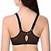 Delimira Women's Comfort Underwire Full Coverage Non-Foam Racerback Front Closure Bra Black 44DD
