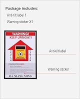 Pawleso Tilt Indicators Pack 10 Tamper Proof Warning Stickers for Tip Sensitive view 5