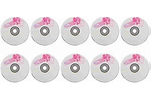 KIMISS CD R Blank Discs for Music 52X 730MB Recordable Discs for Storing Digital Images and Data Pack of 10 Blanks for Burnin