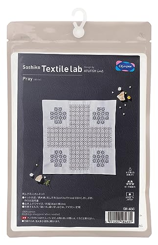 Sashiko Textile lab 花ふきんキット 刺し子キット 白