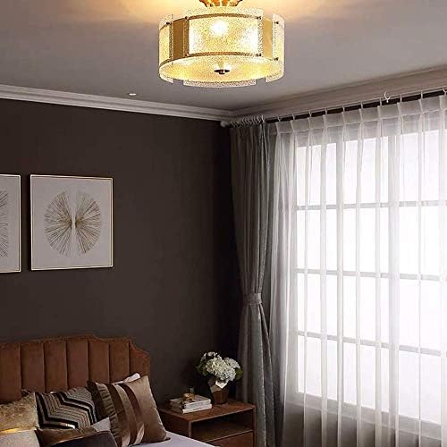 Shisyan ペンダントライト レトロ 照明器具 吊り下げ灯 雰囲気づくり オンラインショッピング 引掛シーリング式 ライト 現代のベッドルームランプ ライトラグジュアリー銅シンプルルームランプ温かみのある照明シーリングランプエレガント