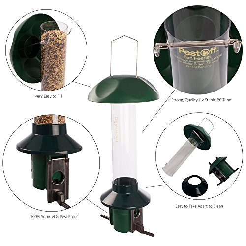 Roamwild Pestoff Squirrel Proof Bird Feeders 2 X Mixed Seed