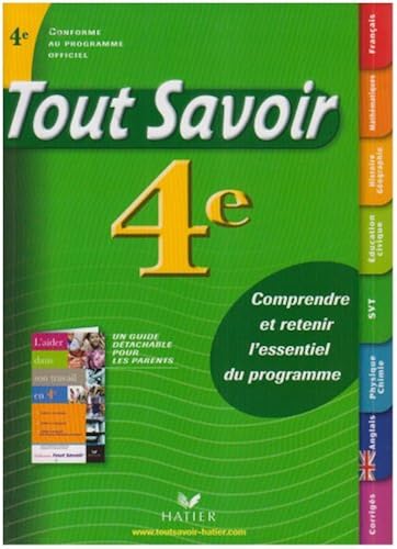 Download Tout Savoir 4e PDF