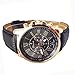 NYKKOLA Male Quality Leather Belt Casual Fashion Watches Three Six-Pin Quartz Watches Quartz Watch Black