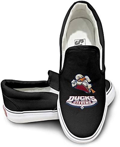 Amone Technology Ducks Canvas Unisex Flat Canvas Shoes Sneaker Black 39