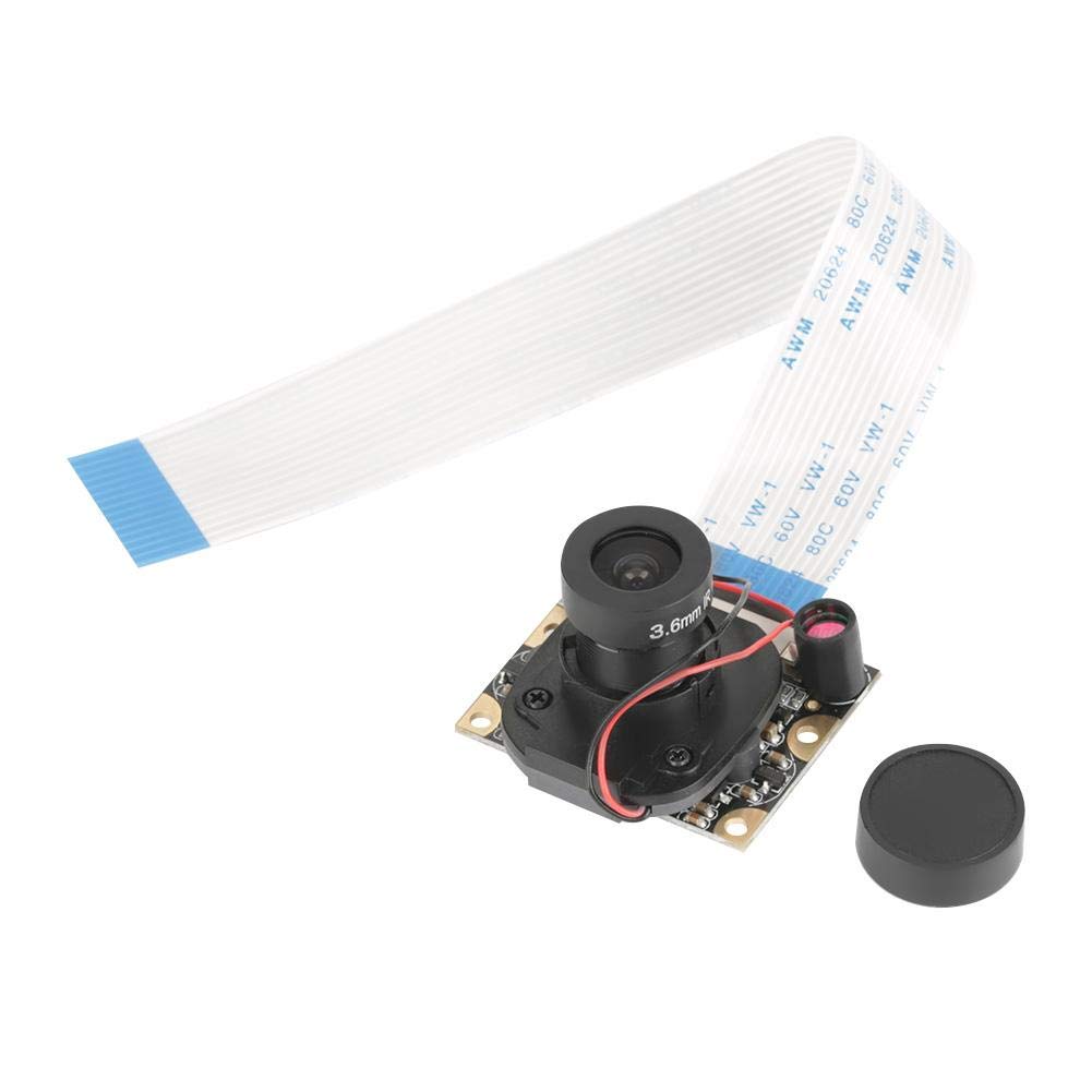 Bewinner 5 Million Pixels Camera Module Board for Raspberry Pi Raspberry Pi B 3/2 Night Vision Automatically Switch IR CUT Camera Supports 2592 * 1944 Image Output - Fixed Lens on Board