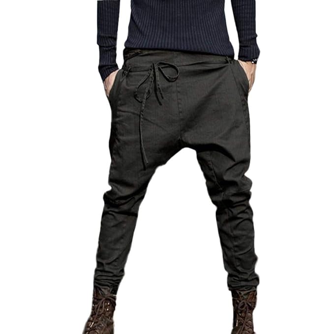 UJUNAOR Herren Stretch Freizeithose Jogger Basic Kordelzug Haremshose Jeans Hose Cargo Trainingshose Fitnesshose Laufhose Spo