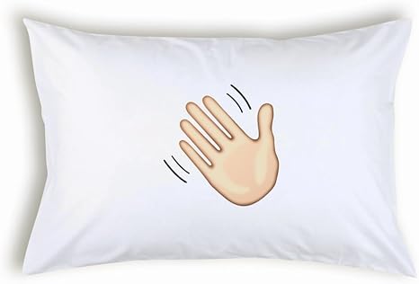 Amazon 揺れるhand Sign顔文字絵文字枕ケースカバー 枕カバー ピローケース オンライン通販