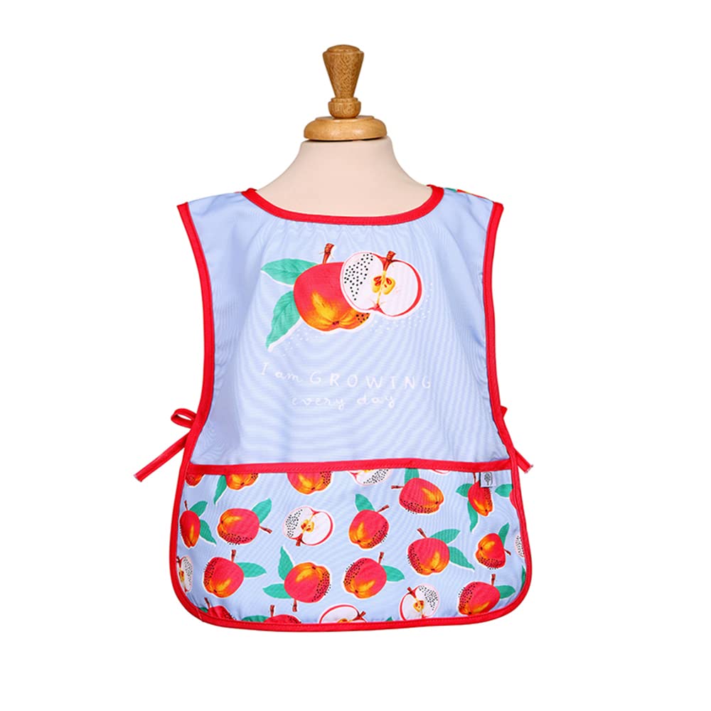 RHS by Dexam Home Grown Apples RPET Childrens Messy Play Apron - Blue