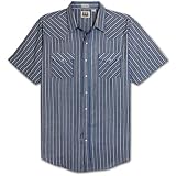 Ely Cattleman Men's Short Sleeve Stripe Snap Western Shirt