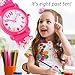 Venhoo Kids Watches 3D Cute Cartoon Waterproof Silicone Children Toddler Wrist Watch Time Teacher Birthday Unicorn Gift for 3 4 5 6 7 8 9 10 Year Girls Little Child-Rose Red