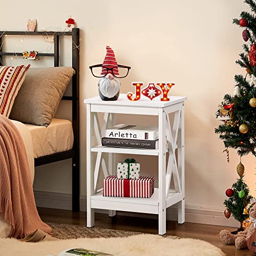 VECELO Modern Nightstands XDesign Side End Table Night Stand with