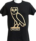 OVOXO Owl Black Graphic Screen Printed T Shirt