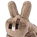 JINX Minecraft Rabbit Plush Stuffed Toy, Brown, 8