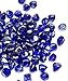 GASPRO 20-Pound 1 inch Fire Glass Diamonds for Fireplace Fire Pit, Medium Blue Reflective Luster