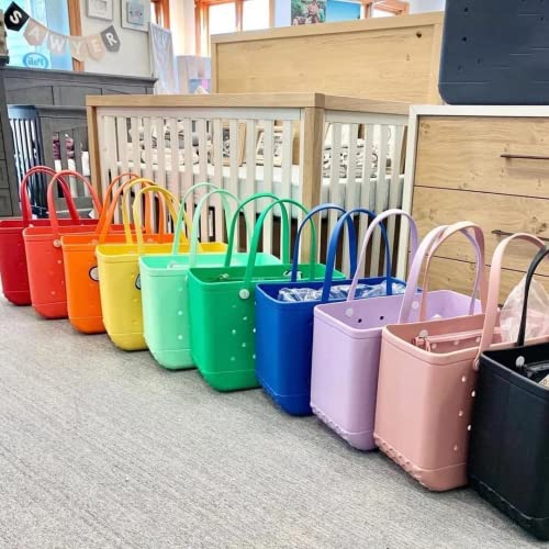 Rubber Beach Bags with Holes EVA Waterproof Sandproof Open Tote Bag