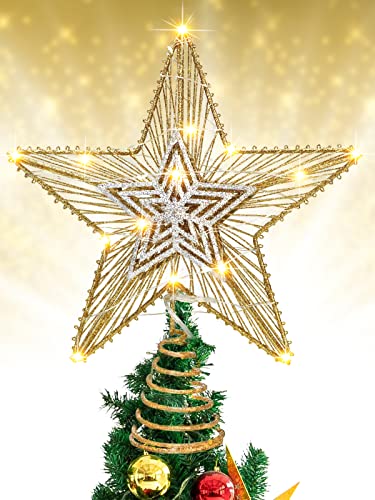 Christmas Tree Topper Star Lighted with Built-in