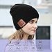 Bluetooth Beanie Music Hat ,Coeuspow 4.1 Wireless Smart Beanie Headset Music Cap with HD Stereo Speaker ,Built-in Mic , 100% soft acrylic,Hand Free for Running Skiing Skating Christmas Gift-Black