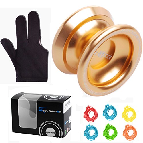 Magicyoyo t8 yoyo golden alloy aluminum professional yo-yo toy + …