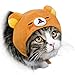 Kitan Club Cat Cap - Pet Hat Blind Box Includes 1 of 5 Cute Styles - Soft, Comfortable and Easy-to-Use Kitty Hood - Authentic Japanese Kawaii Design - Animal-Safe Materials (Rilakkuma)