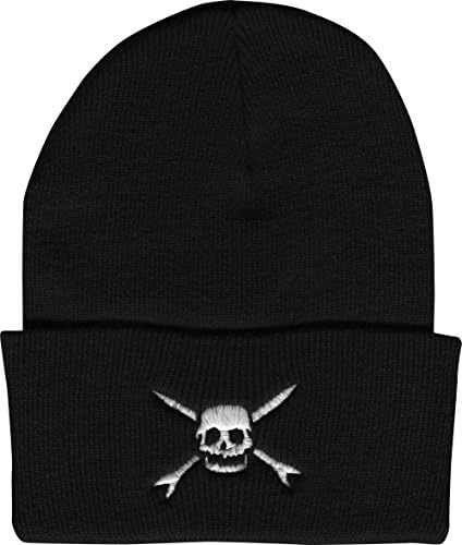 Teenage Bottlerocket Men's Skull and Rockets Beanie Black