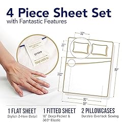 Comfy’s Egyptian Cotton Bed Sheets