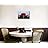 Front View of Red Retro Car Over Blue Sky Background Wall Decor