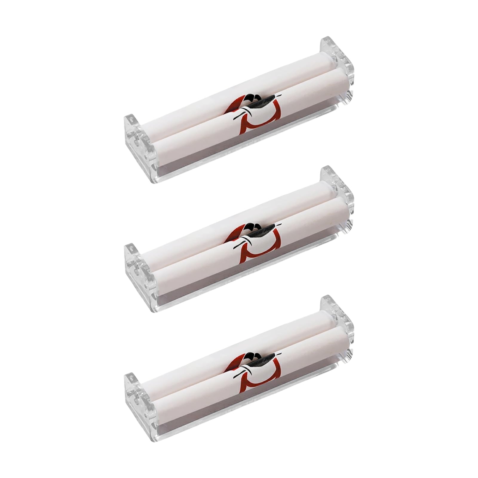 3 Pcs Cigarette Roller Plastic Cigarette Rolling Machine Manual Rolling Machine Tobacco Rolling Machine King Size 110mm Cigarette Making — image 1