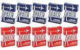 Aviator Standard Index Playing Cards - 5 Red Decks and 5 Blue Decks
