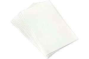 Edible Wafer Paper 8.5" x 11" A4 Size, White Edible Printer Sheets for Cake Topper Decoration Edible Rice Paper 25pcs (0.3mm)