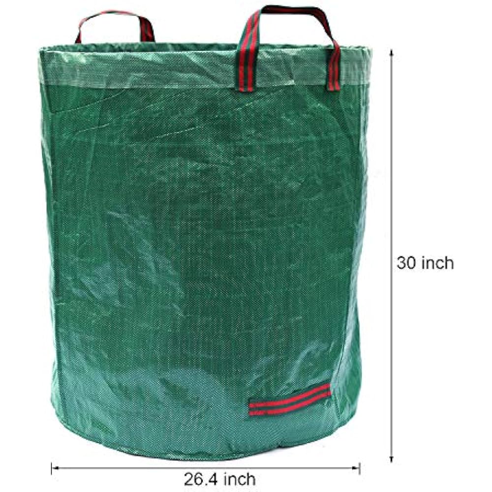 3Pack 72 Gallons Leaf Bags Garden Collapsible Reusable Gardening
