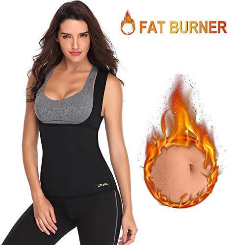 CROPAL Sauna Sweat Vest for Women Weight Loss No Zipper Body Shaper Neoprene Waist Trainer Corset for Women