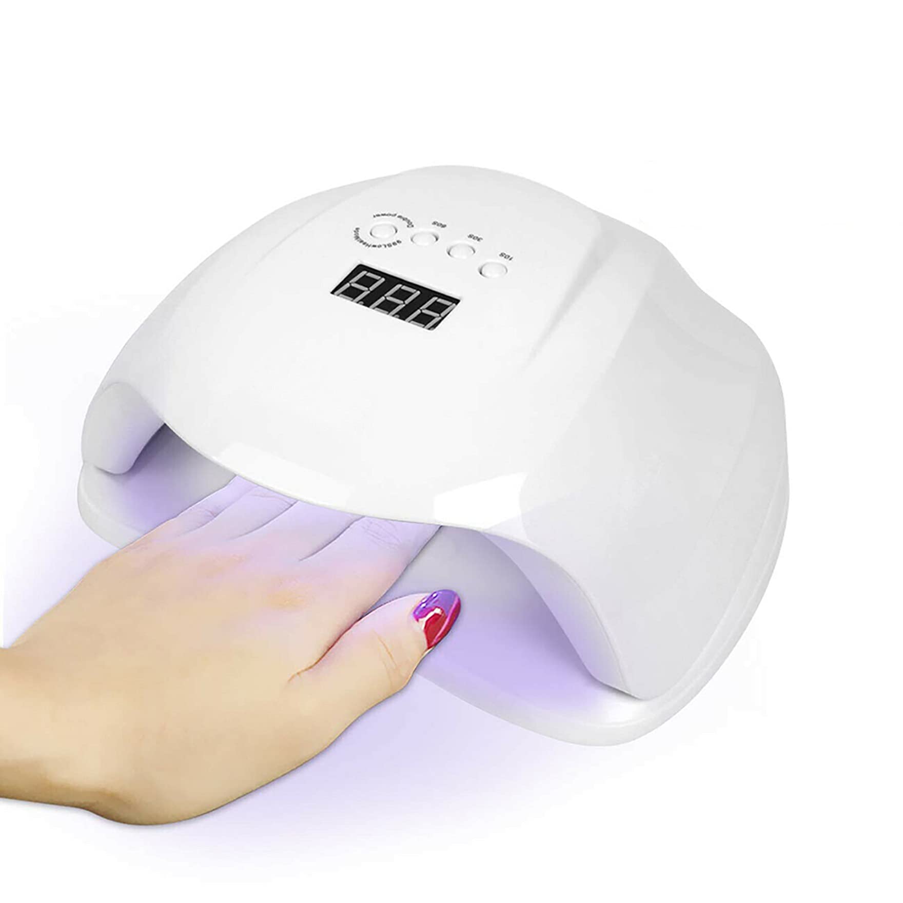 AISENPARTS 54W UV LED Nail Lamp Curing Lamp Gel Nail Dryer with Automatic Sensor 4 Timer Setting Professional Gel Polish Light for Salon and Home Use