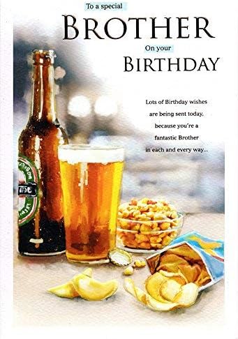 to A Special Brother Birthday Card Bottle Beer