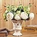 Luyue Peonies Artificial Flowers Vintage Faux Peony Arrangements Fake Flower for Vase Silk Floral Bouquet for Table Centerpiece Wedding Decoration Indoor Home Decor