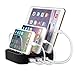 MixMart 3-Port USB Charging Station Docks for Multiple Devices like iPhone/ iPad/ Universal Smart Phones and Tablets