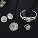 Silver Plated Amharic Jewelry Set Coptic African Gift Eritrea Habesha Women Girl Jewelry