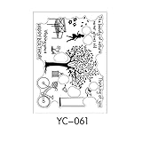 Hunulu Various Parttens Transparent Clear Rubber Stamp Sheet Cling Scrapbooking DIY (YC-061)