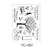Hunulu Various Parttens Transparent Clear Rubber Stamp Sheet Cling Scrapbooking DIY (YC-061)