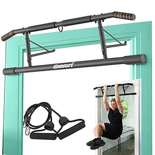 KOMSURF Pull up Bar Doorway, Door Pullup Chin up Bar Home, Multifunctional Portable Dip bar