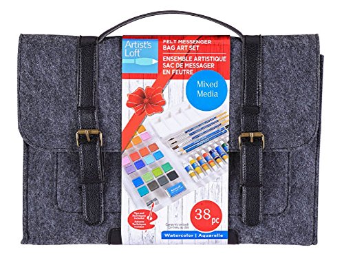 Travel Felt Bag Sketching Set (Mixed Media 38 pc)